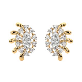 Oliver Round Diamond Stud Earrings